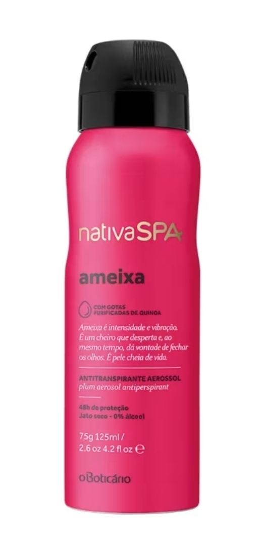Desodorante Aerosol Antitranspirante Nativa SPA Ameixa 75g/125ml