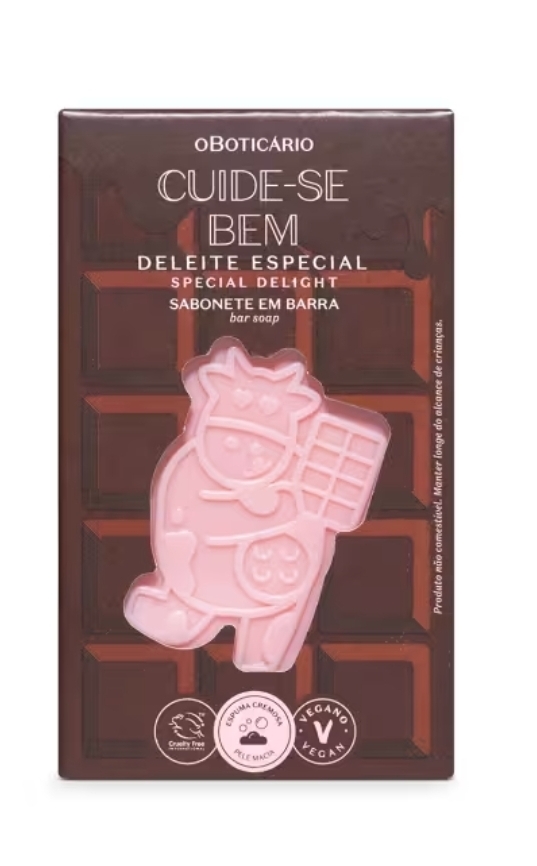 Sabonete em Barra Corporal Cuide-se Bem Deleite Chocolatudo 120g